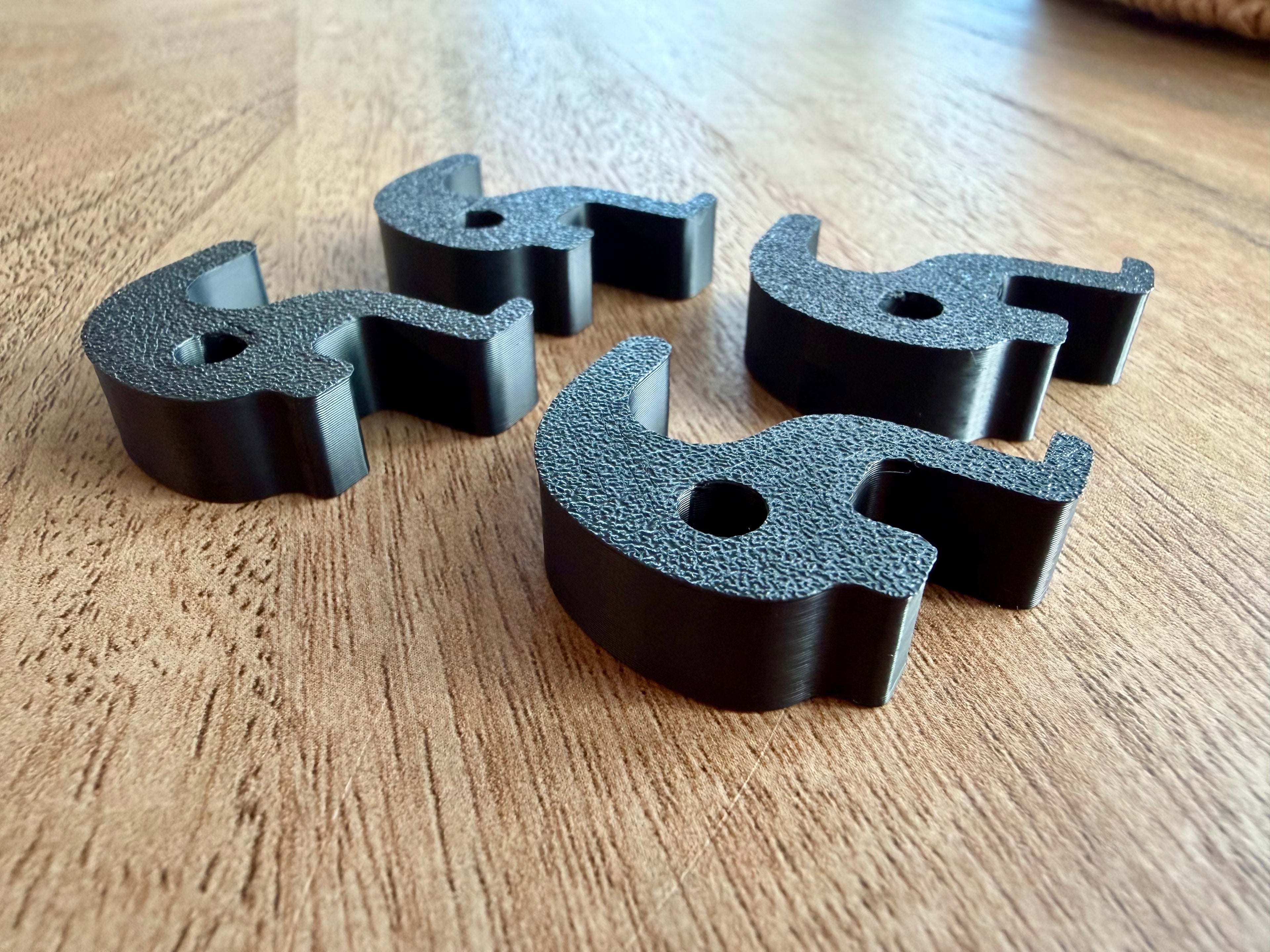 VW Transporter T6 T6.1 Kitchen Rail Hooks – California Camper Storage Hooks – Rail Mounted Hanging Hooks – Camper Van Accessories PACK OF 4