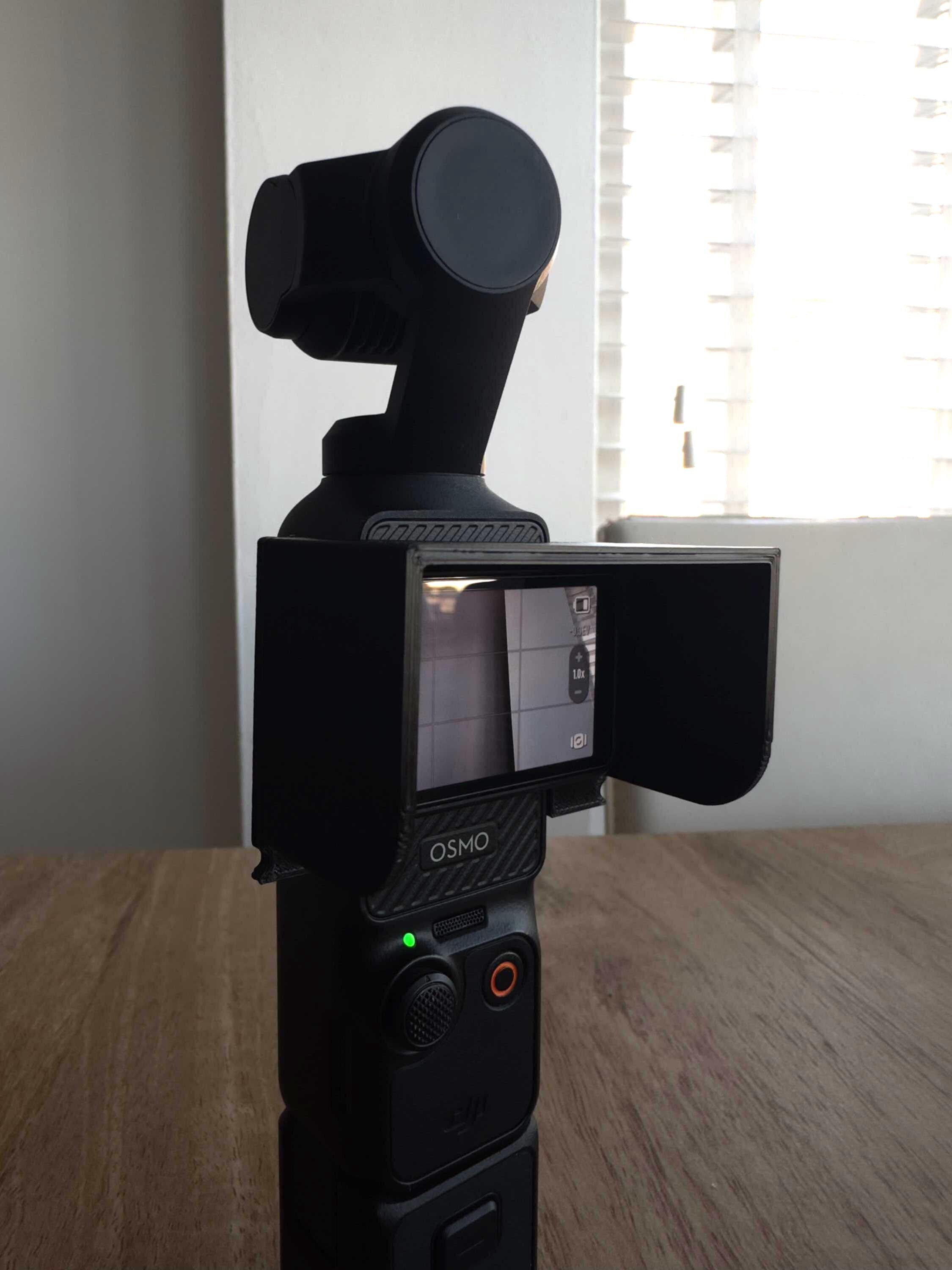 Sun Shade Hood for DJI Osmo Pocket 3 – Reduce Glare & Improve Screen Visibility Outdoors