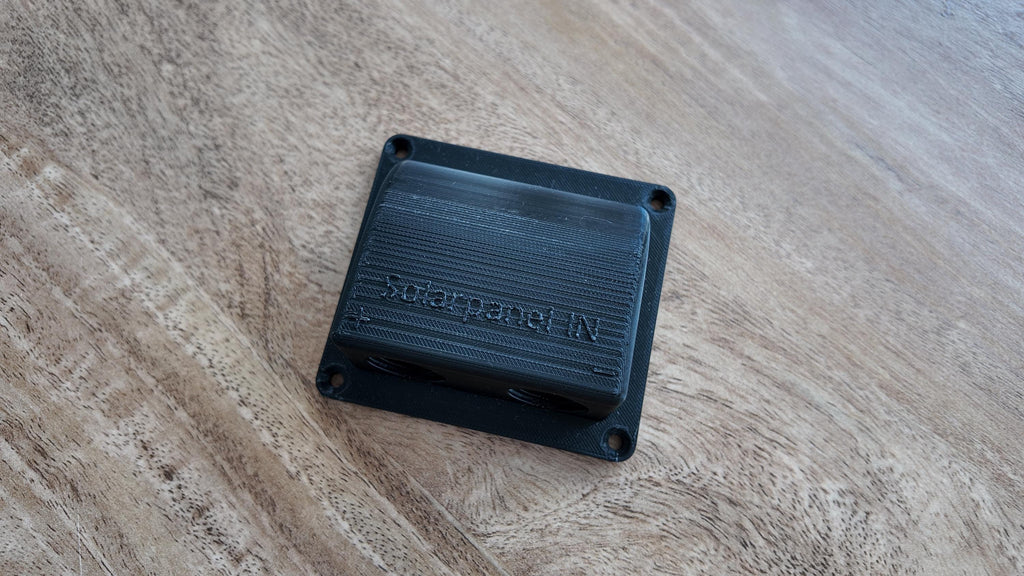 MC4 Connector Mount: Solar Panel Cable Housing for Van/RV Builds