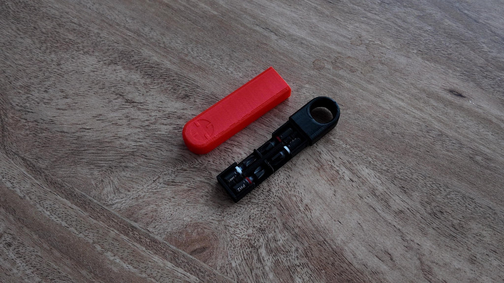 Mini Magnetic Screwdriver with Bit Storage | EDC Pocket Tool | Pocket Repair Tool | Everyday Carry Gift | Compact DIY Kit