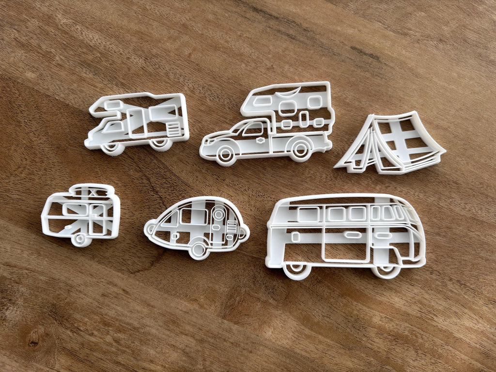 Camping Cookie Cutters: Vanlife Adventure Baking Set