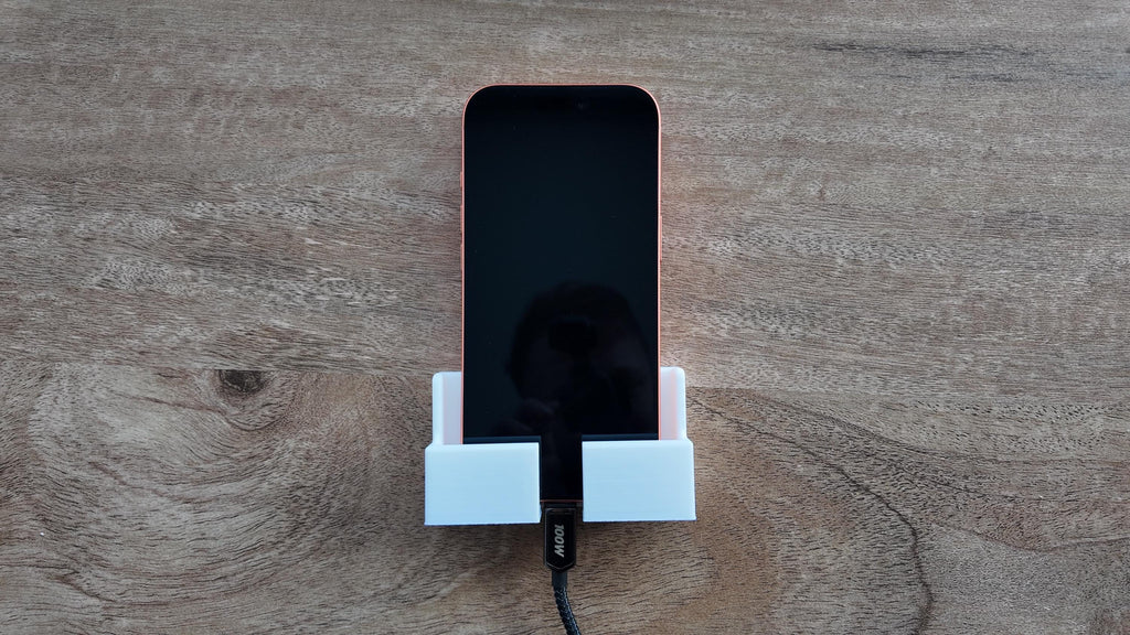 Camper Van Wall Phone Mount with Charging Gap | Screw-On Wall Phone Holder | RV & Caravan Phone Dock | Vanlife Storage Accessory