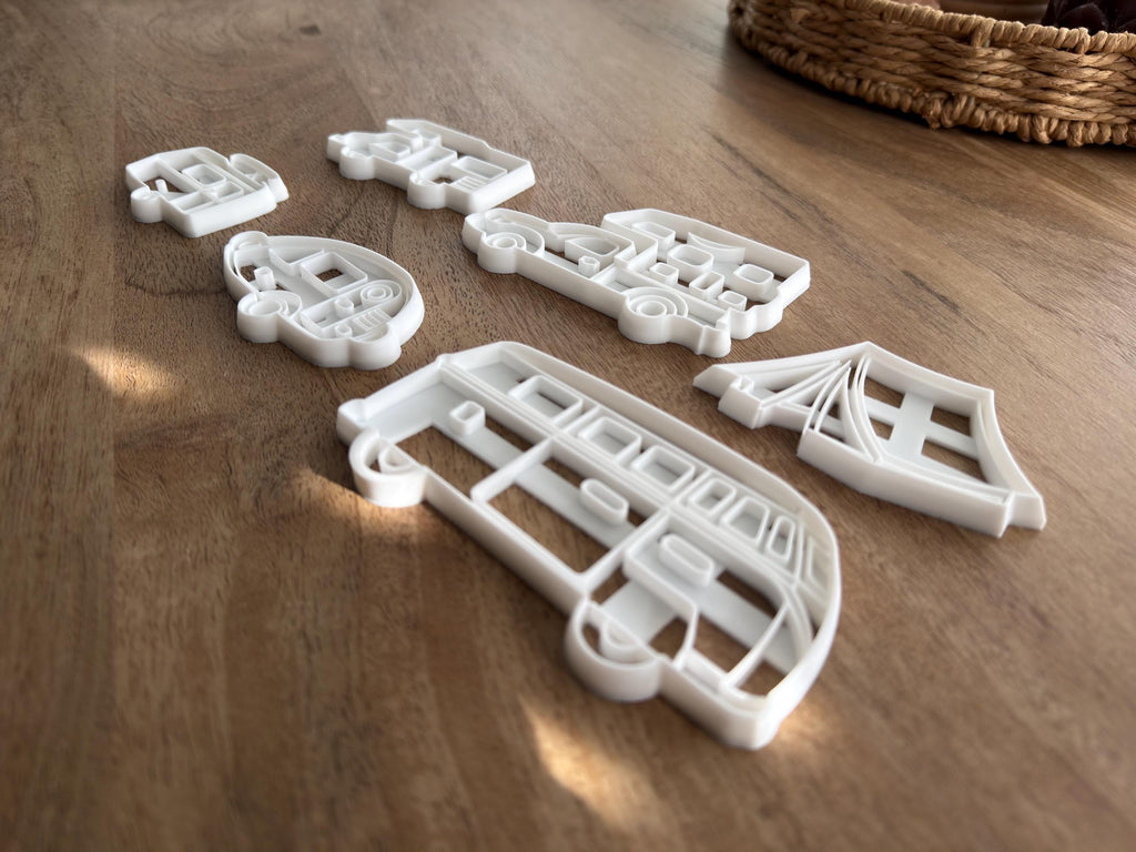 Camping Cookie Cutters: Vanlife Adventure Baking Set