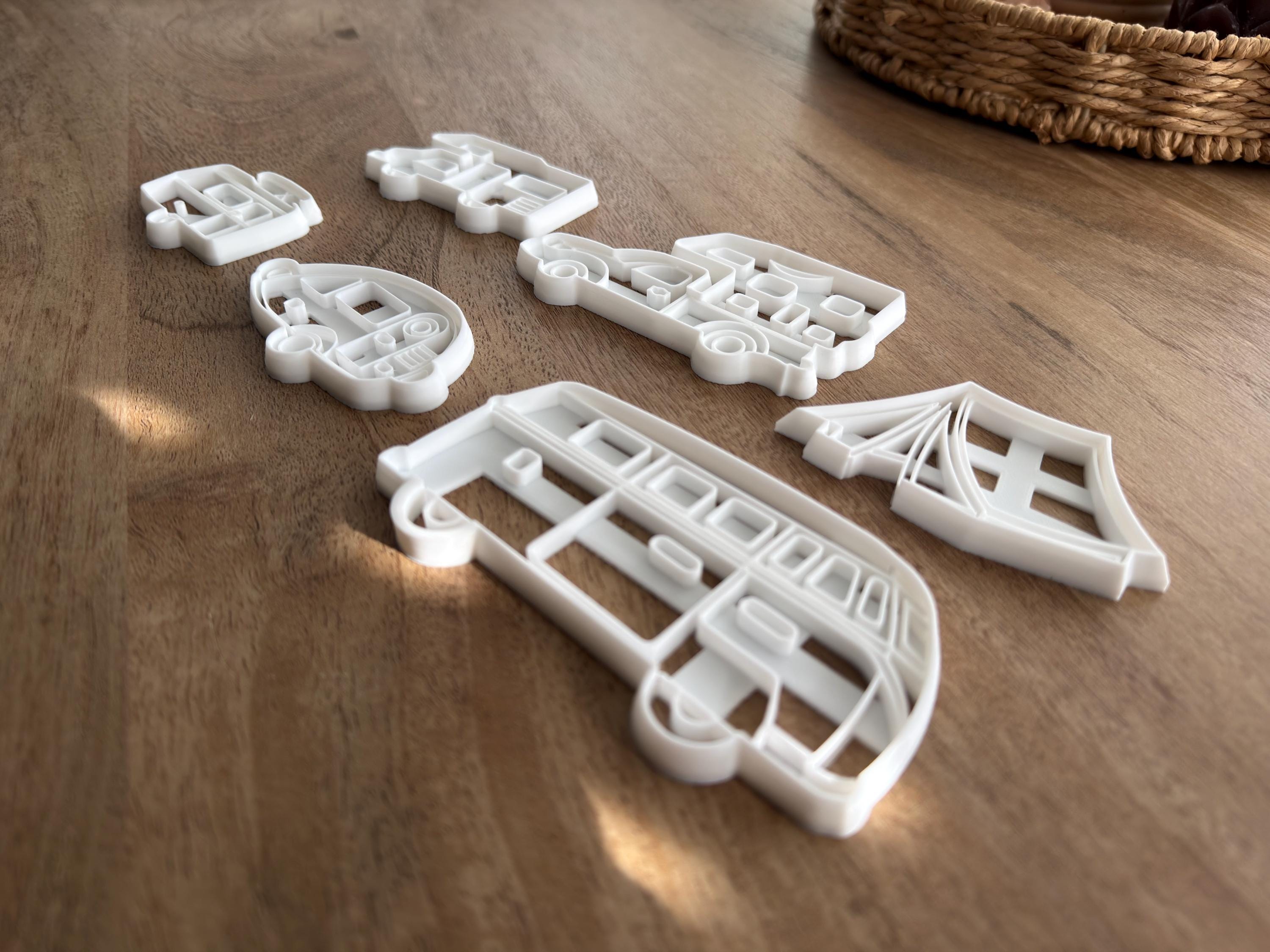 Camping Cookie Cutters: Vanlife Adventure Baking Set