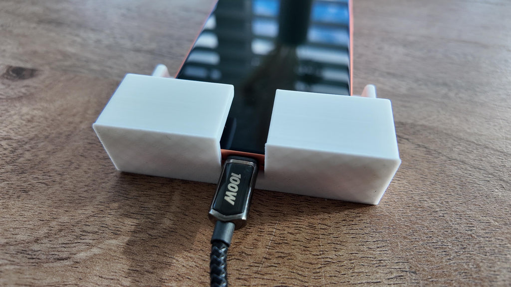 Camper Van Wall Phone Mount with Charging Gap | Screw-On Wall Phone Holder | RV & Caravan Phone Dock | Vanlife Storage Accessory