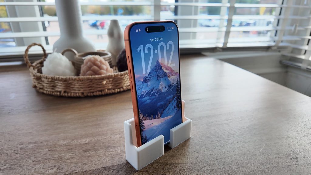 Camper Van Wall Phone Mount with Charging Gap | Screw-On Wall Phone Holder | RV & Caravan Phone Dock | Vanlife Storage Accessory