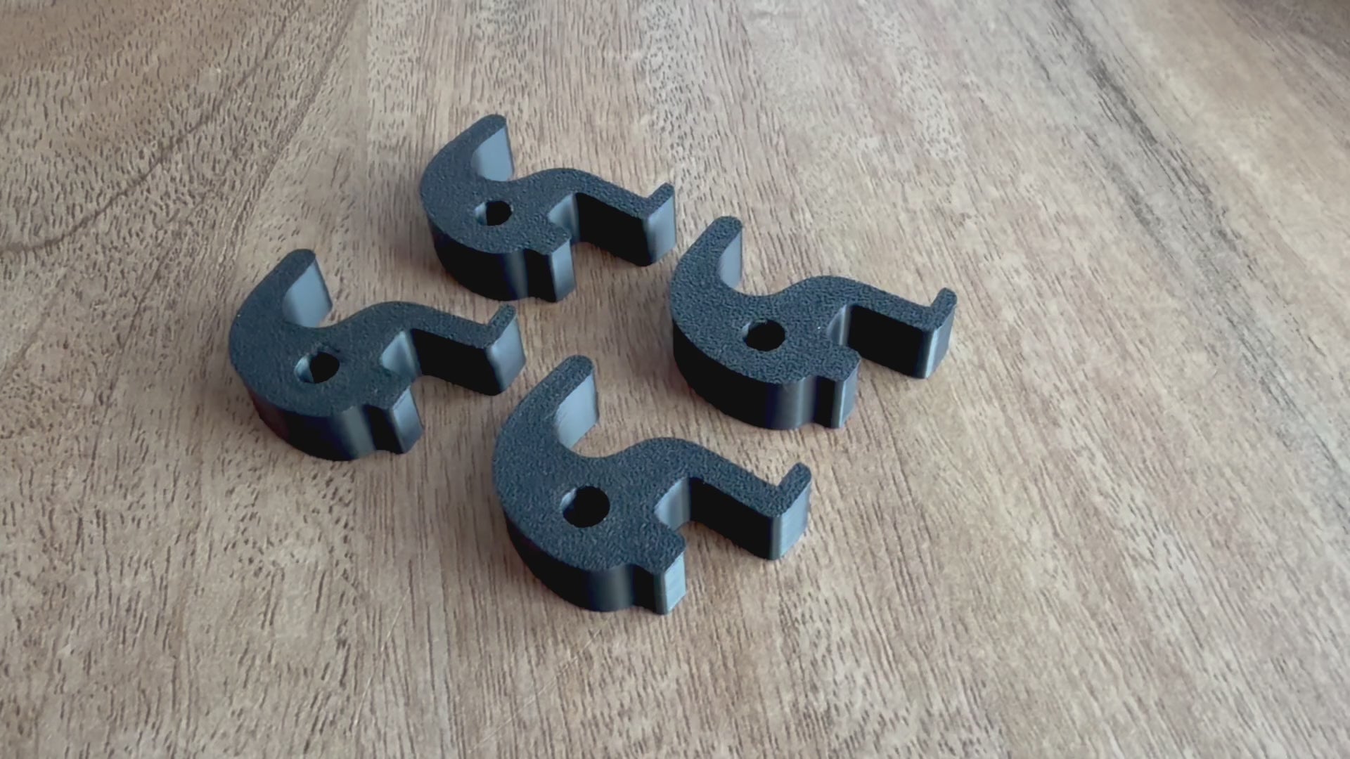 VW Transporter T6 T6.1 Kitchen Rail Hooks – California Camper Storage Hooks – Rail Mounted Hanging Hooks – Camper Van Accessories PACK OF 4